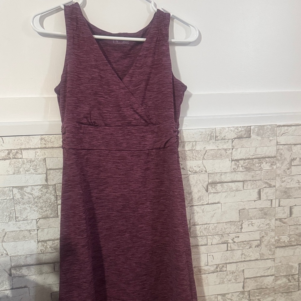 5 for $30 Eddie Bauer V-Neck Purple Midi Dress